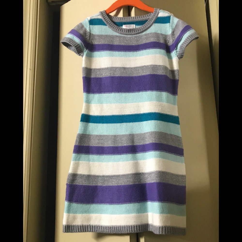 Knitted light dress.